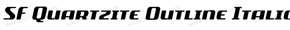 SF Quartzite Outline Italic字体转换